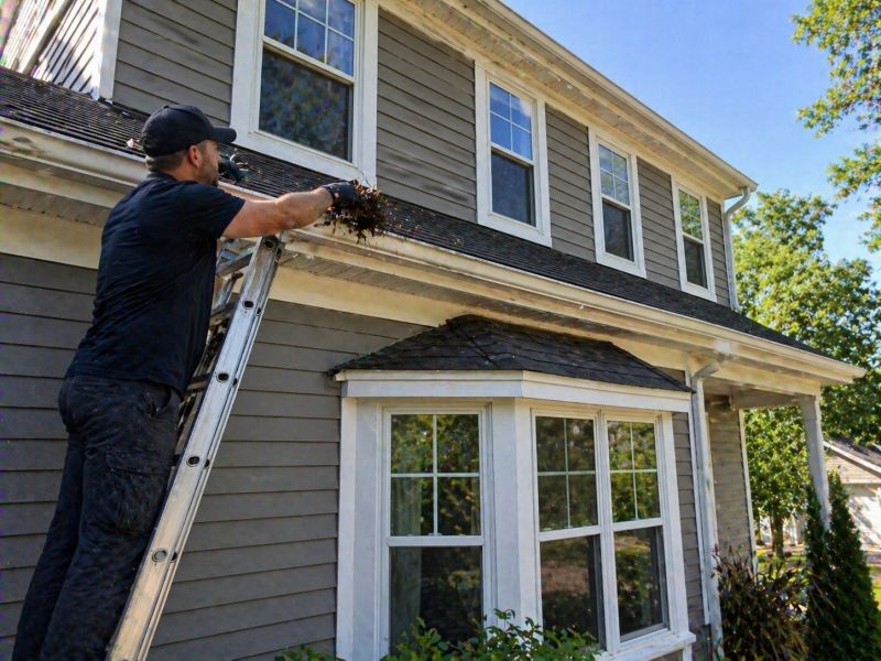 Gutter Pine Needle Removal in Pittsburgh, PA